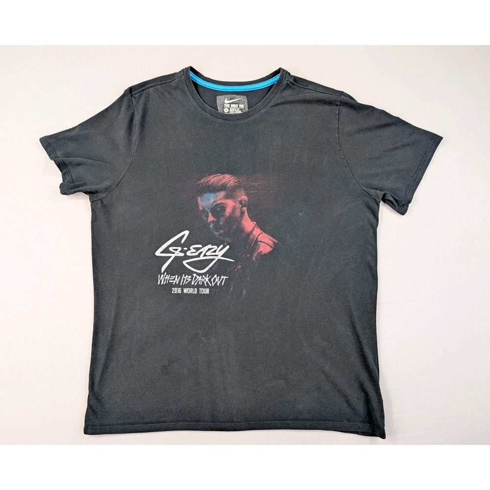 Nike G-Eazy ASAP Ferg Shirt XL 2016 When It's Dark Out World Tour Black T-Shirt